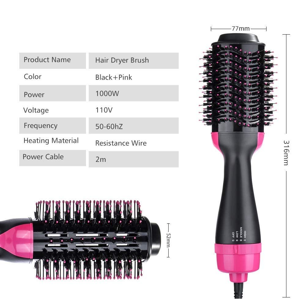 Lightweight And Ergonomic Hair Dryer Brush