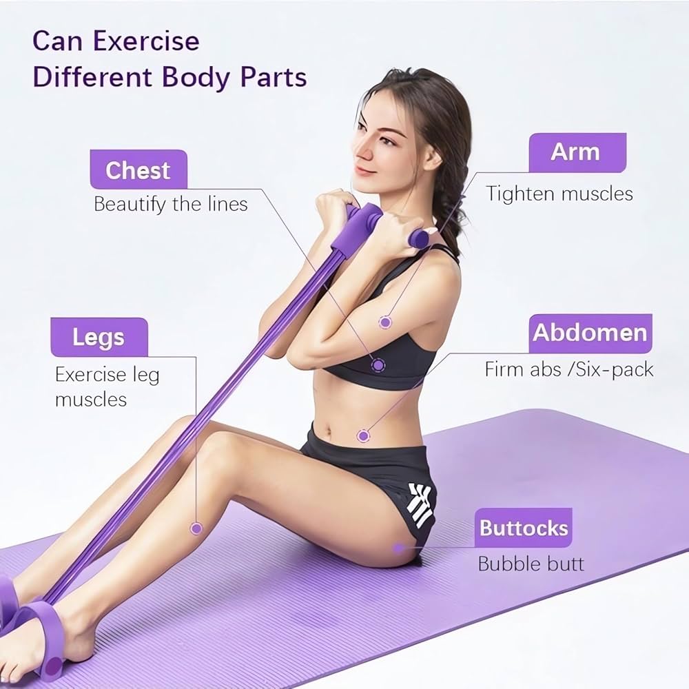 Rubber Pull Tummy Trimmer Abs Exerciser - 1 Pc