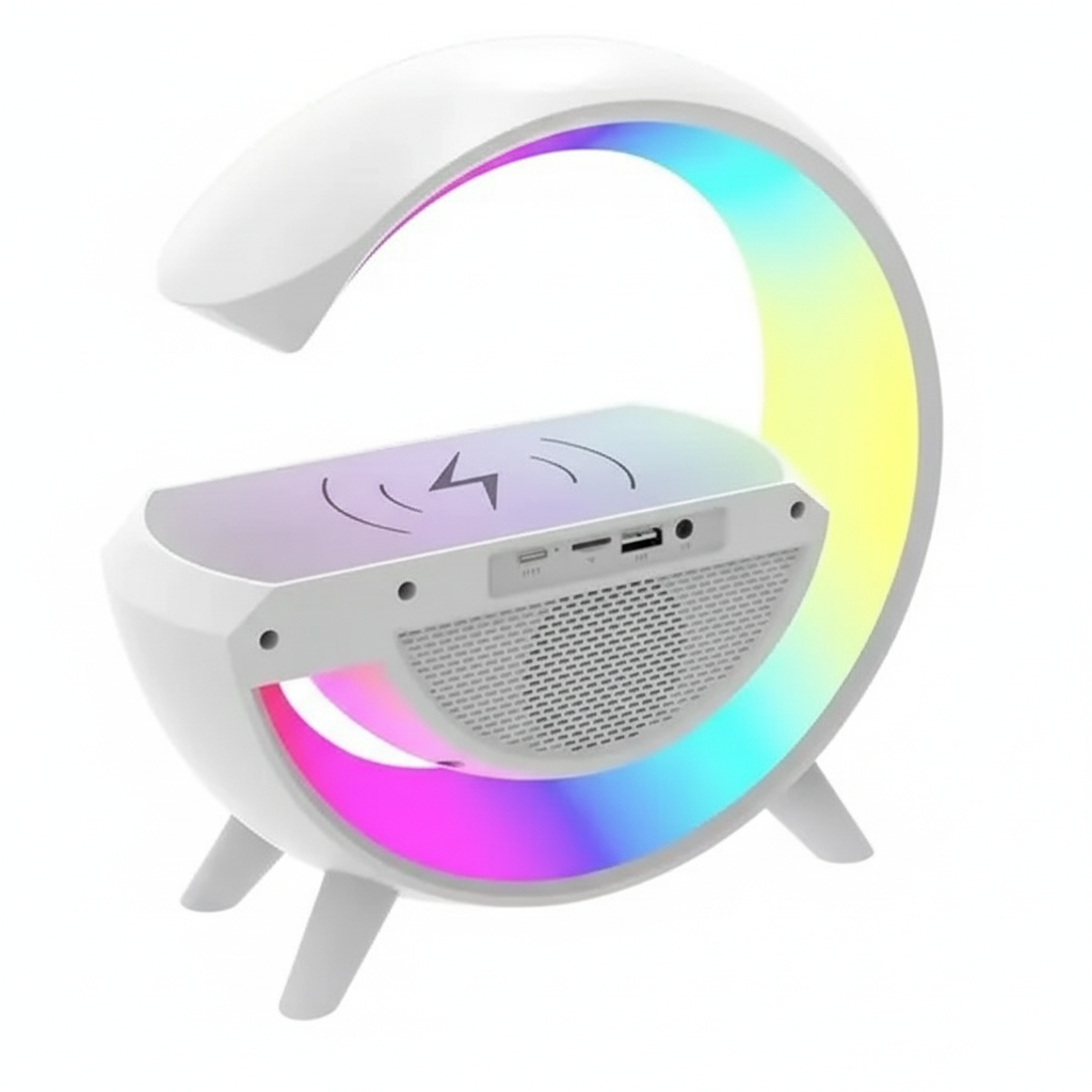 Multi-functional LED Clock Speaker BT-3401 | Wireless Charging, Bluetooth MP3 & Night Light