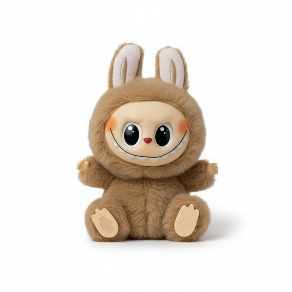 Multicolor Silicone Labubu Doll Toy & Keychain | Cute Plush Gift