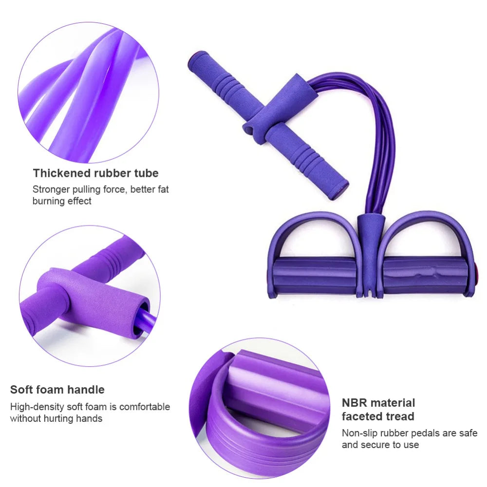 Rubber Pull Tummy Trimmer Abs Exerciser - 1 Pc