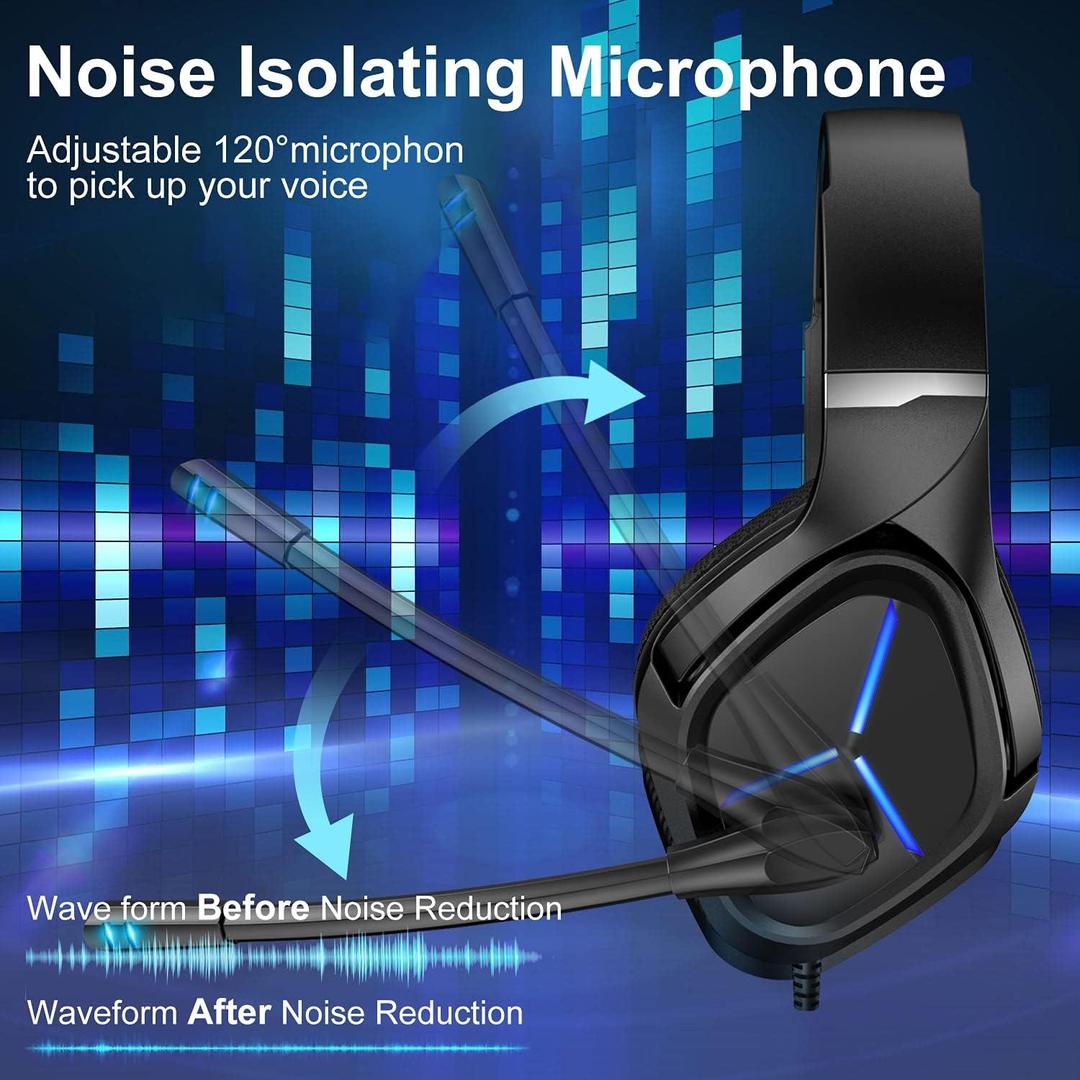 L1 Gaming Headset with Mic, Noise Cancellation