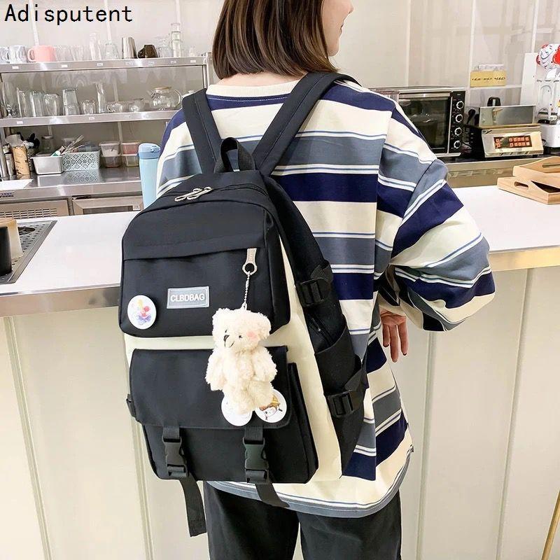 4 Pcs Nylon Bag Set for Girls - Stylish & Durable