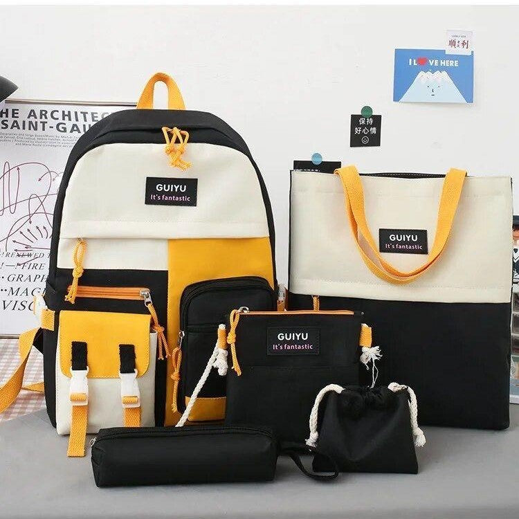5 Pcs Multipurpose Backpack Set