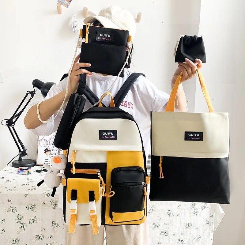 5 Pcs Multipurpose Backpack Set