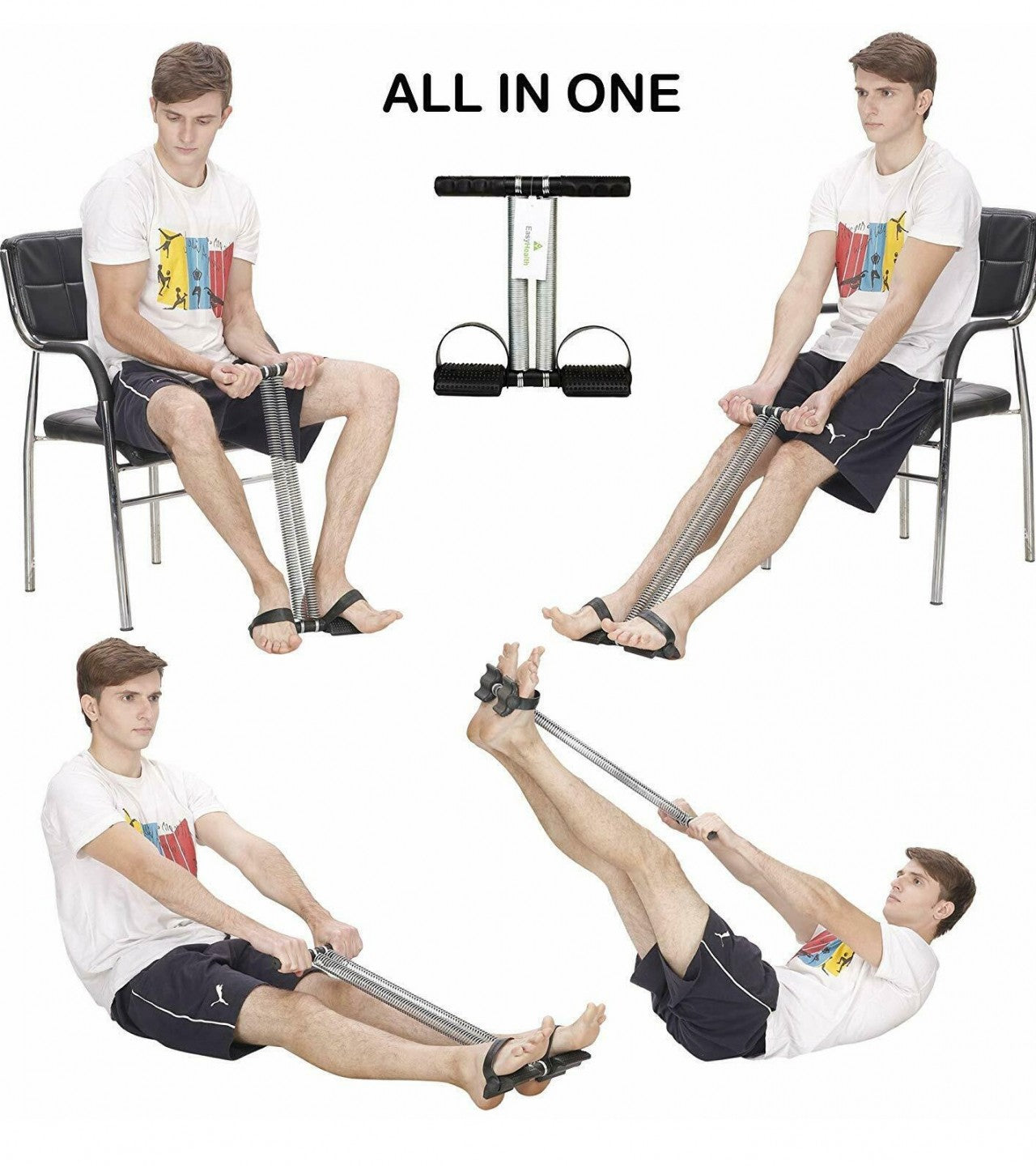 Tummy Trimmer Double Spring Black