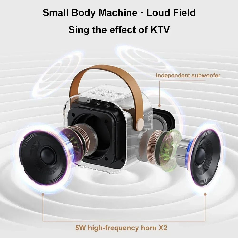 K12 Bluetooth Karaoke Speaker | RGB Light & Powerful Bass