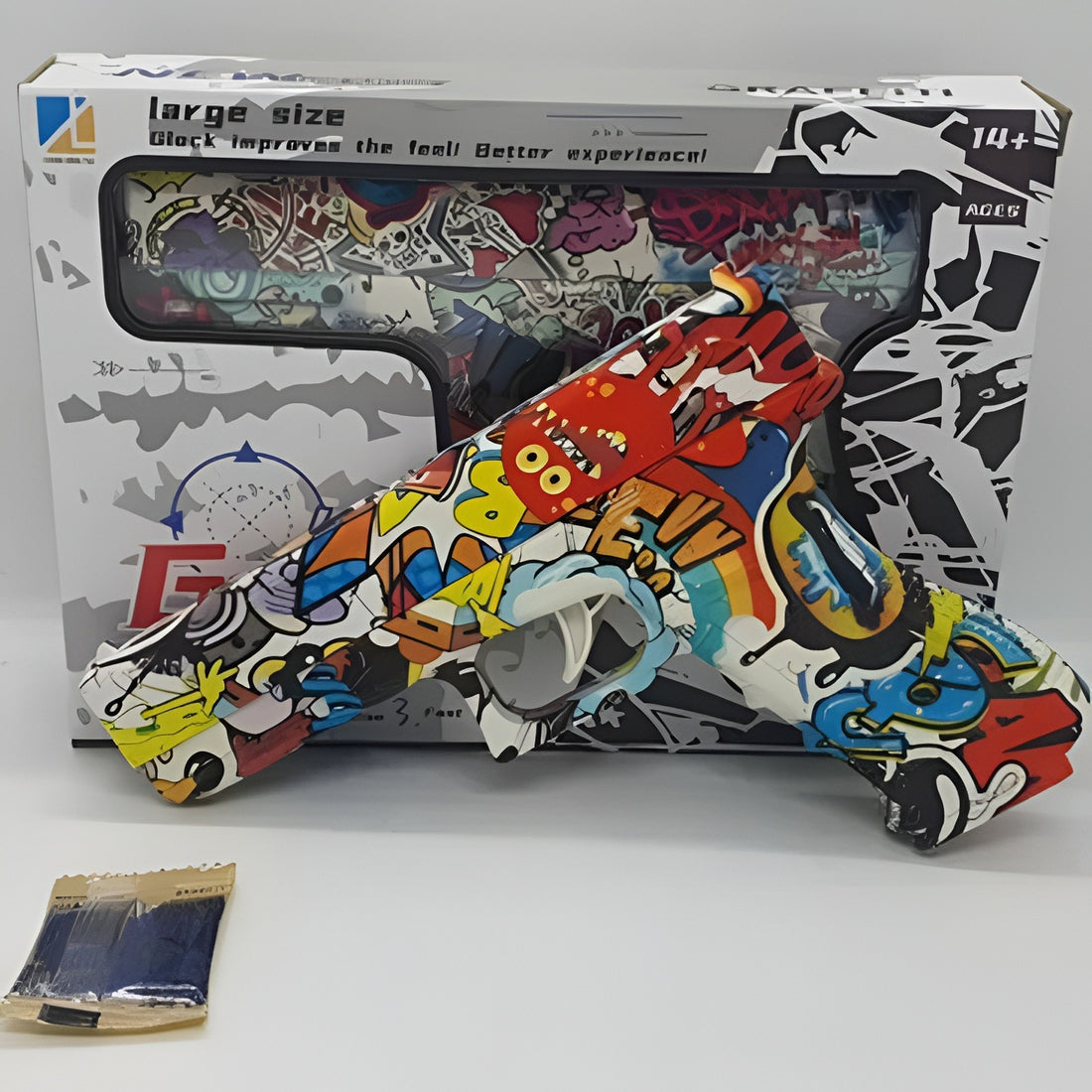 High-Speed Orange Gel Blaster - Large Glock Toy for Kids & Teens